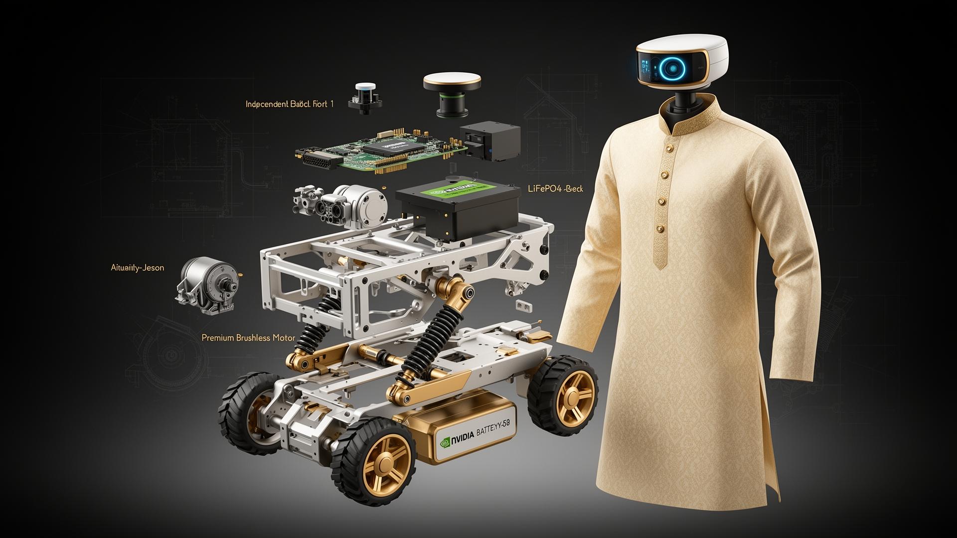 Exploded engineering view of Little Home Buddy chassis